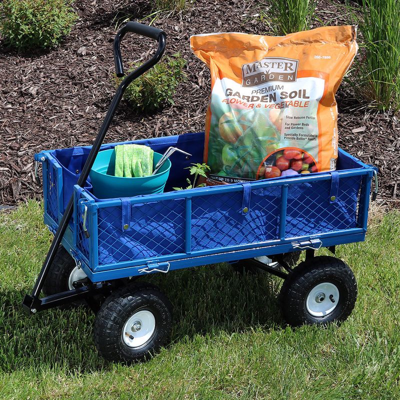 Gorilla Carts Steel Utility Garden Cart with Removable Sides Capacity