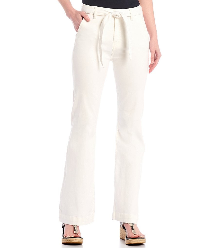 JEN7 by 7 for All Mankind Tailorless Belted High Rise Trouser Jeans