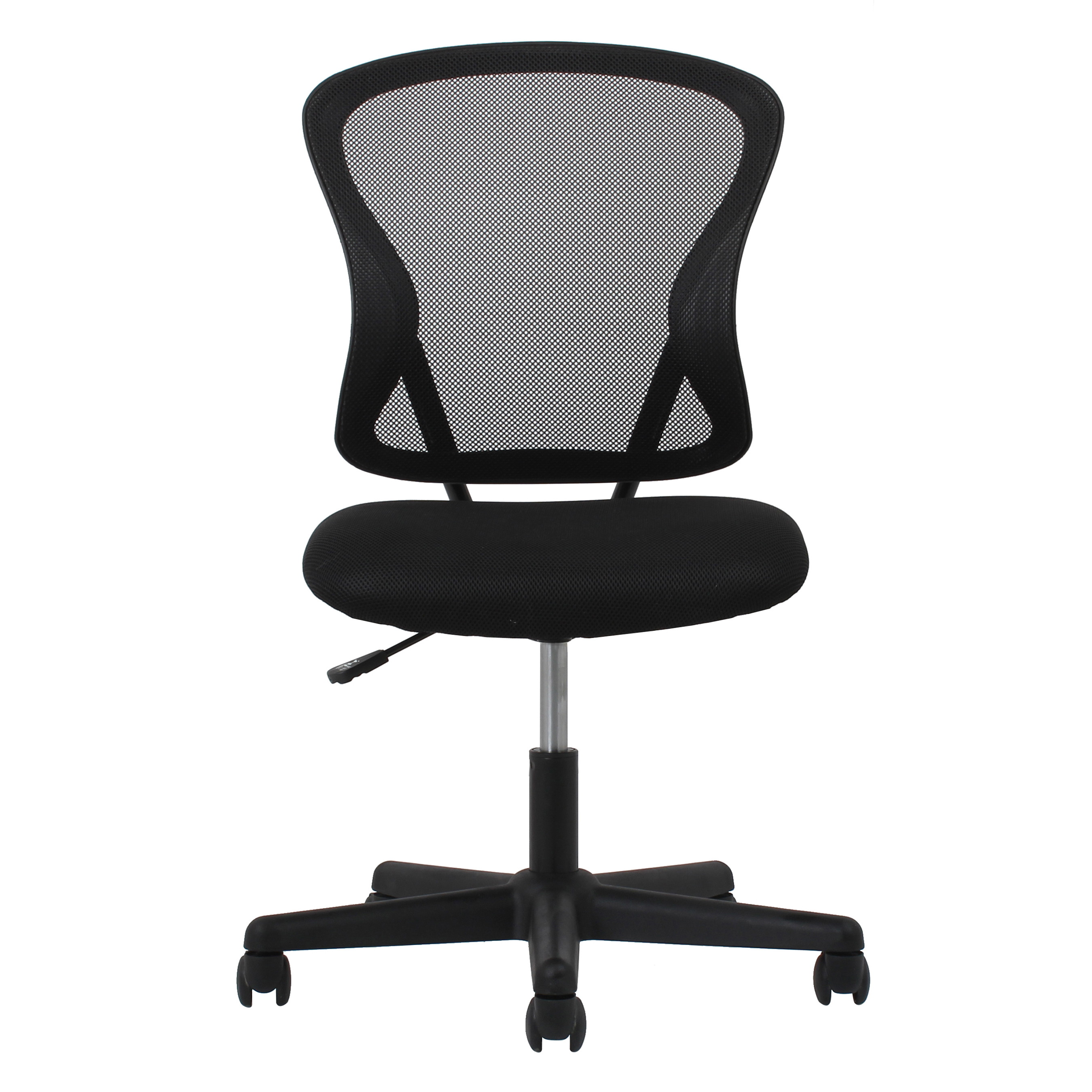 Essentials ESS-3010 Mesh Back Swivel Task Chair, Black Frame, Black Fabric, Black Mesh