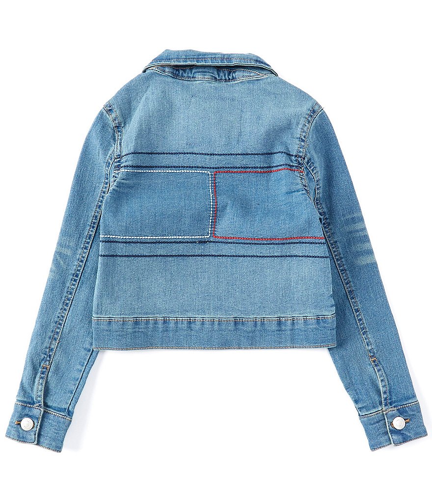 Tommy Hilfiger Big Girls 7-16 Embroidered Denim Jacket