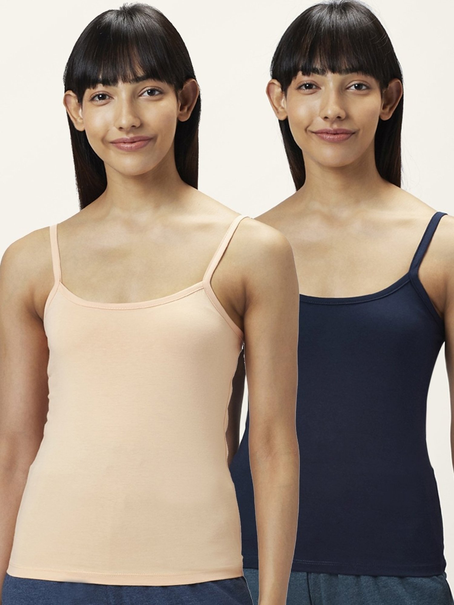 Enamor White Non-Padded Camisole