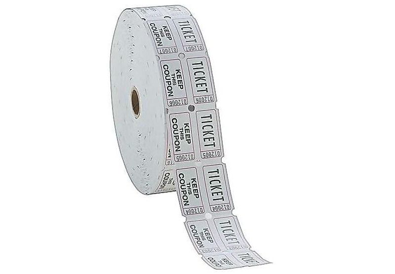 Pm Company Consecutively Numbered Double Ticket Roll White 2000 Tickets/Roll 59005