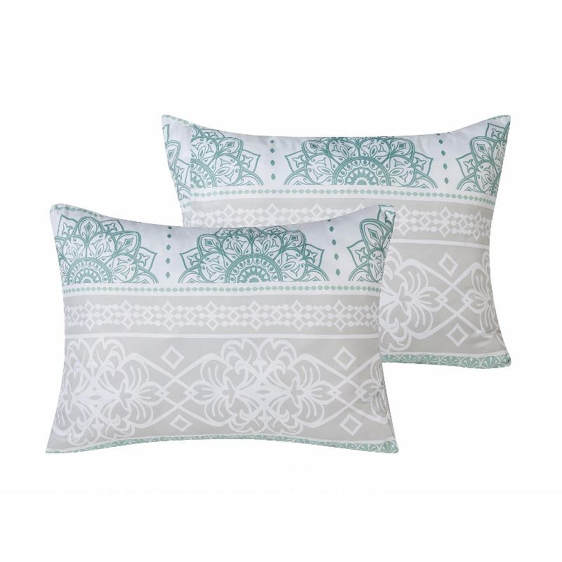 VCNY Home Mateo Sage Green Medallion Bed-in-a-Bag Comforter Set - Sage 8 Piece King Bed-in-a-Bag Comforter Set