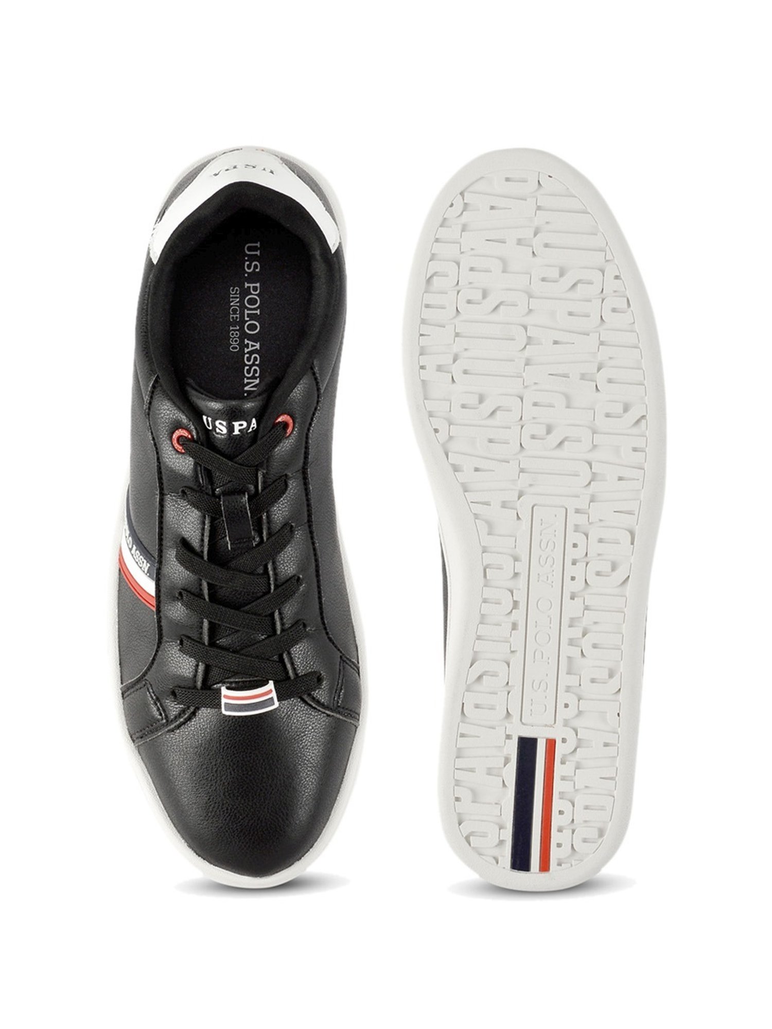 U.S. Polo Assn. Men's ALCOR Black Casual Sneakers