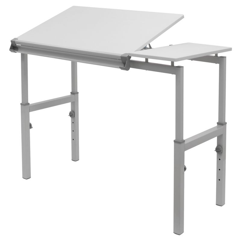 24" x 36" Canvas & Color Split Top Workstation White - Studio Designs