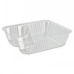 Clearpac Nacho Plas Cntnr Sm 2Comp Cle 4/125