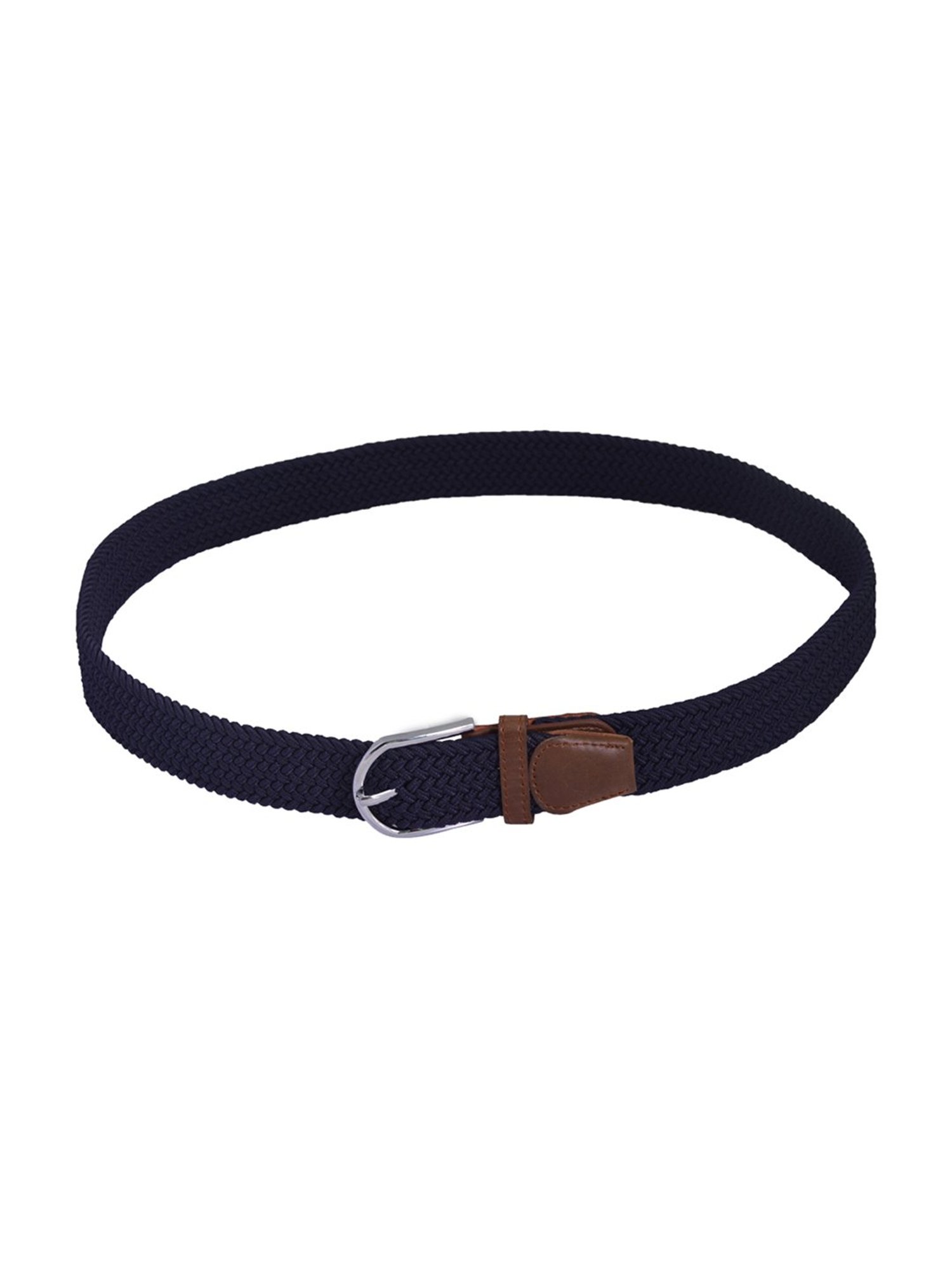 BULCHEE Blue Leather Casual Belt for Men