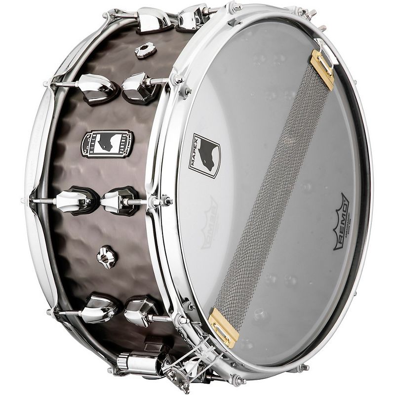 Mapex Black Panther Persuader Snare Drum 14 x 6.5 in. Hammered Brass Antique Nickel Plated