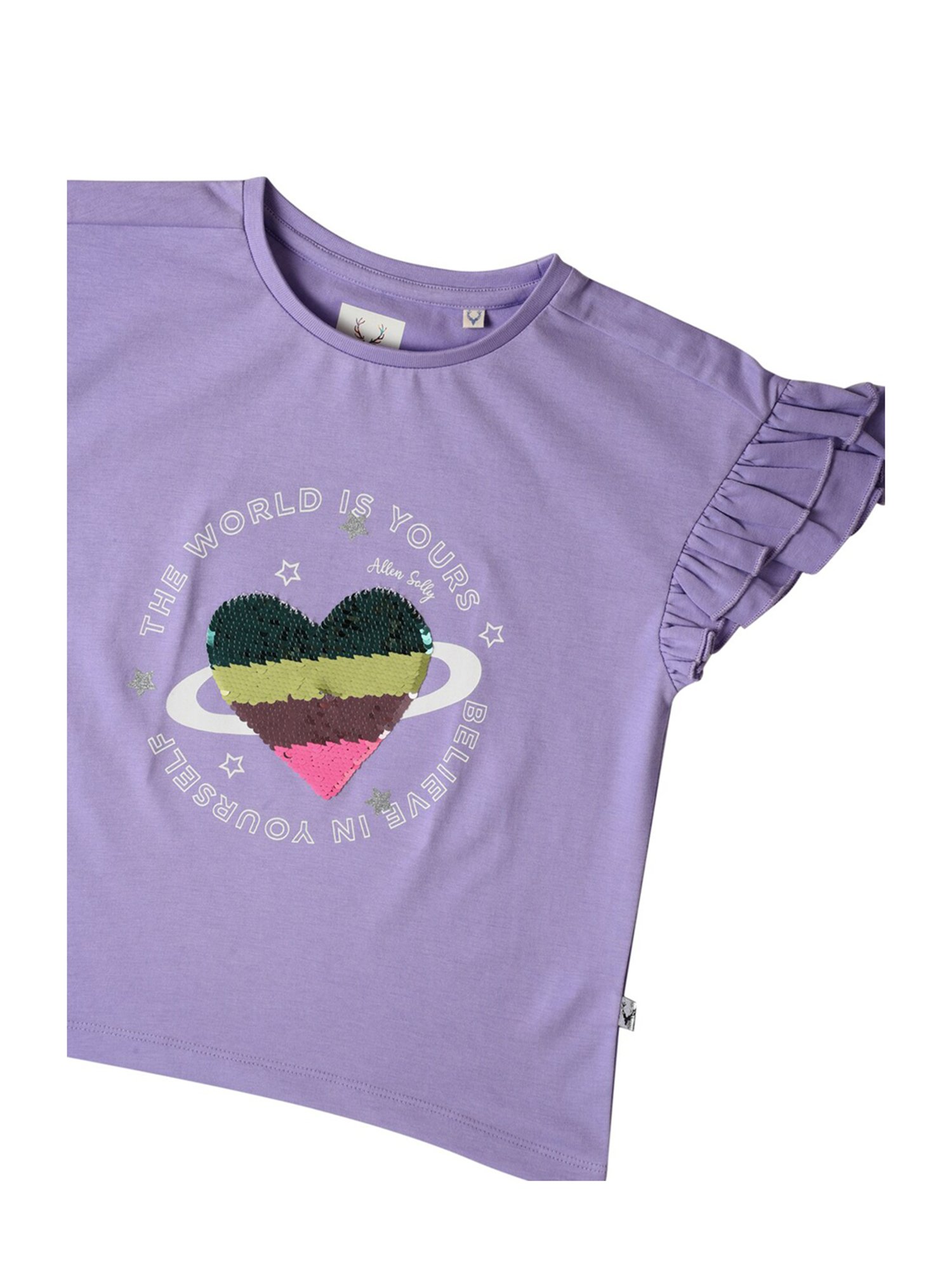 KIDS ONLY Anthracite Black Cotton Printed T-Shirt