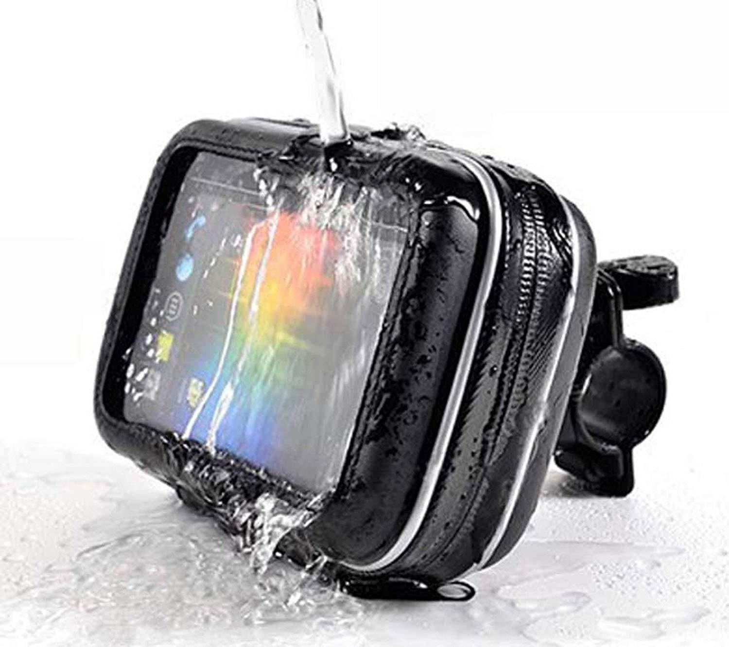 ChargerCity Universal Motorcycle / Bike Mount with Water Resistant Case for 4.3" & 5" inch GPS Garmin Nuvi Drive DriveSmart 50 51 52 54 55 56 58 57 42 44 45 2539 2555 2557 2595 2597 2598 2599 LM LMT