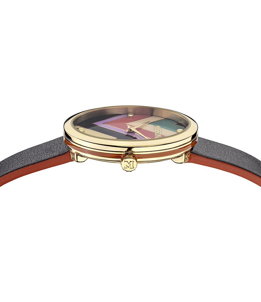Missoni M1 Joyful Leather Analog Watch