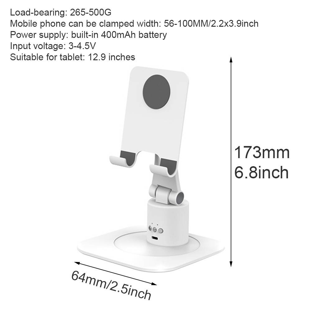 Rotatable Smartphone Gimbal Holder Tablet For Vlog Alloy Face Tracking 360&deg; Rotation Face Recognition Tracking