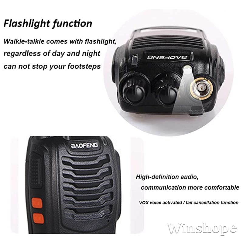 Walkie Talkie Earpiece Boom Mic Overhead Headphone with VOX PTT for Baofeng UV5R BF888S  H777 RT22 RT21 Two Way Radio 1 Pack