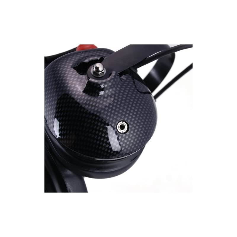 H42CF Carbon Fiber Behind The Head TwoWay Radio Headset with Dynamic Noise Cancelling Microphone Push to Talk and 35mm Input Jack for Music amp MP3 Players
