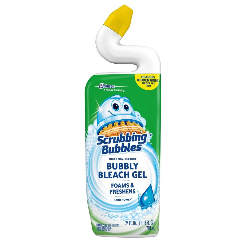 Scrubbing Bubbles Bubbly Bleach Gel Toilet Bowl Cleaner - Rainshower - 24 fl oz