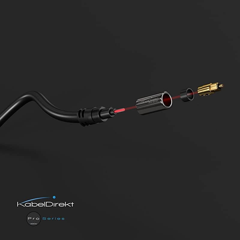 Optical Digital Audio Cable 25 Feet Home Theater Fiber Optic Toslink Male to Male Gold Plated Optical Cables Best For Playstation Xbox Pro Series