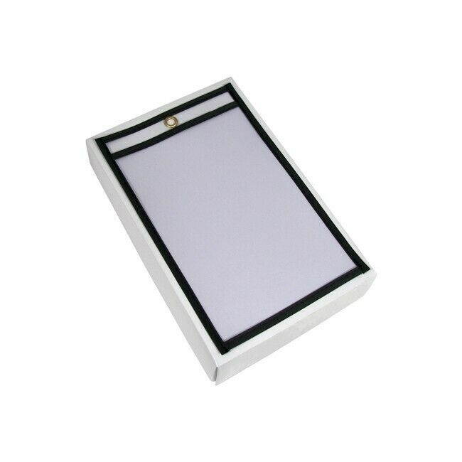 Stitched Job Ticket Holders, 5" x 8", Black, 25/Case