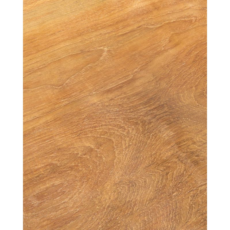 Wooden Barstool with Padded Seat and Open Backrest Blue/Brown - Benzara