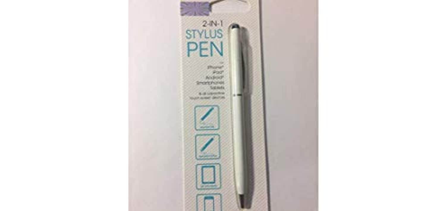 hype stylus pen for touch screens - stylus pen white 2 pack | compatible with all capacitive screen smartphones tablets compute