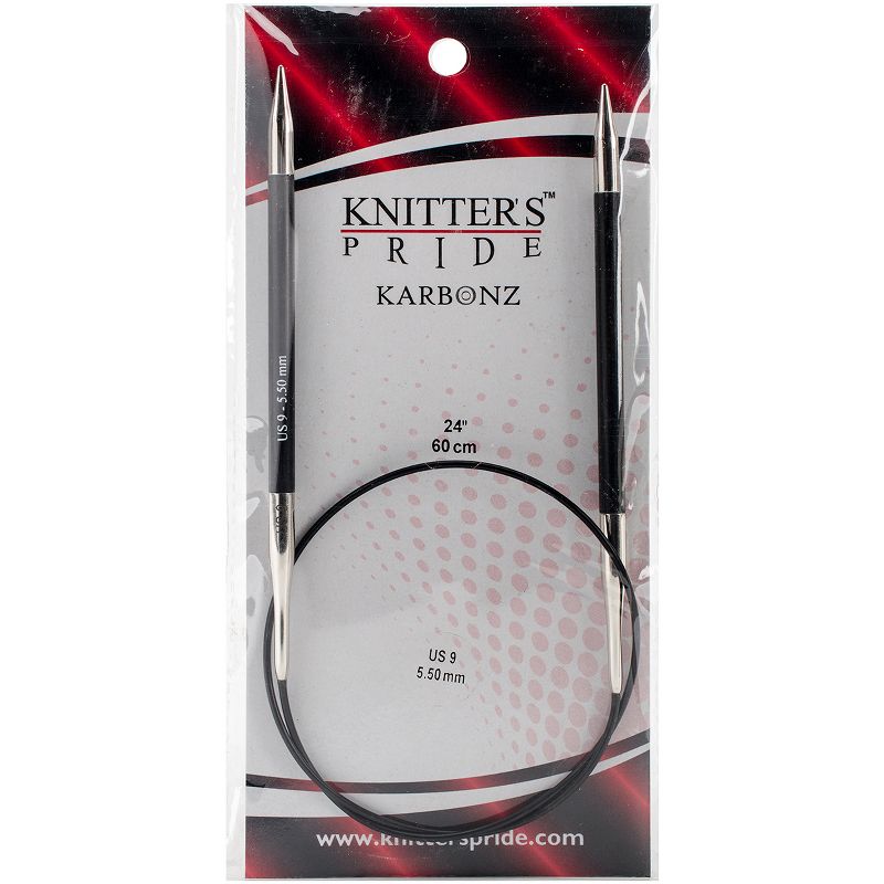 Knitter's Pride-Karbonz Fixed Circular Needles 24"-Size 9/5.5mm