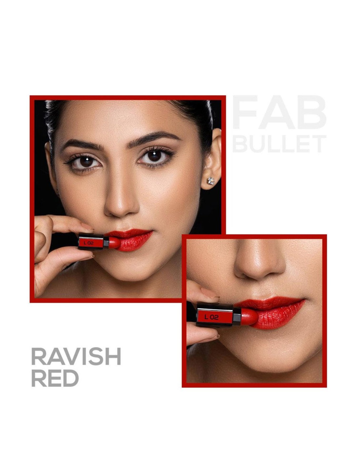 Renee Fab Bullet L 02 Ravish Red - 1.5 gm