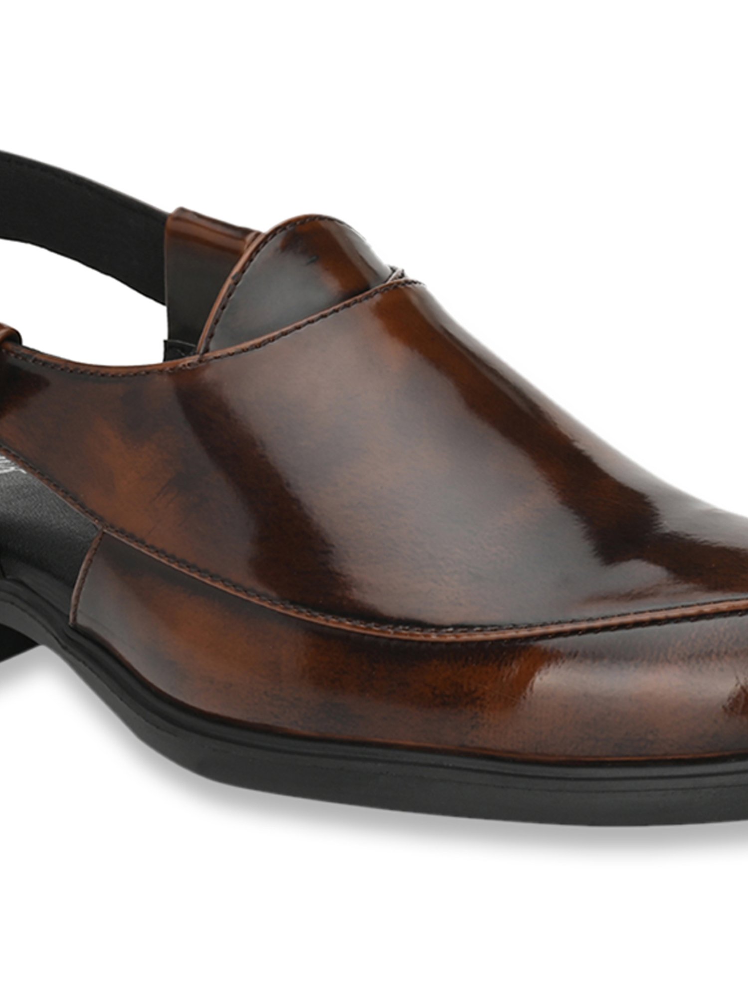 Delize Men's Brown Back Strap Sandals