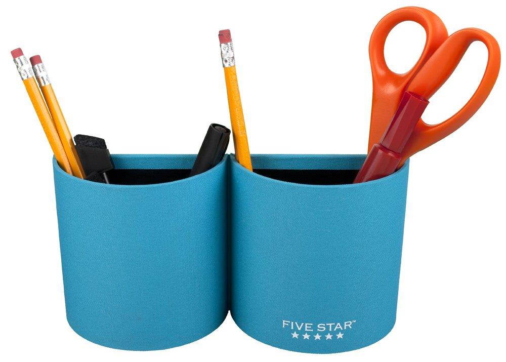 Five Star Locker Accessories, Split Pencil Cup, Magnetic, Teal (72896)