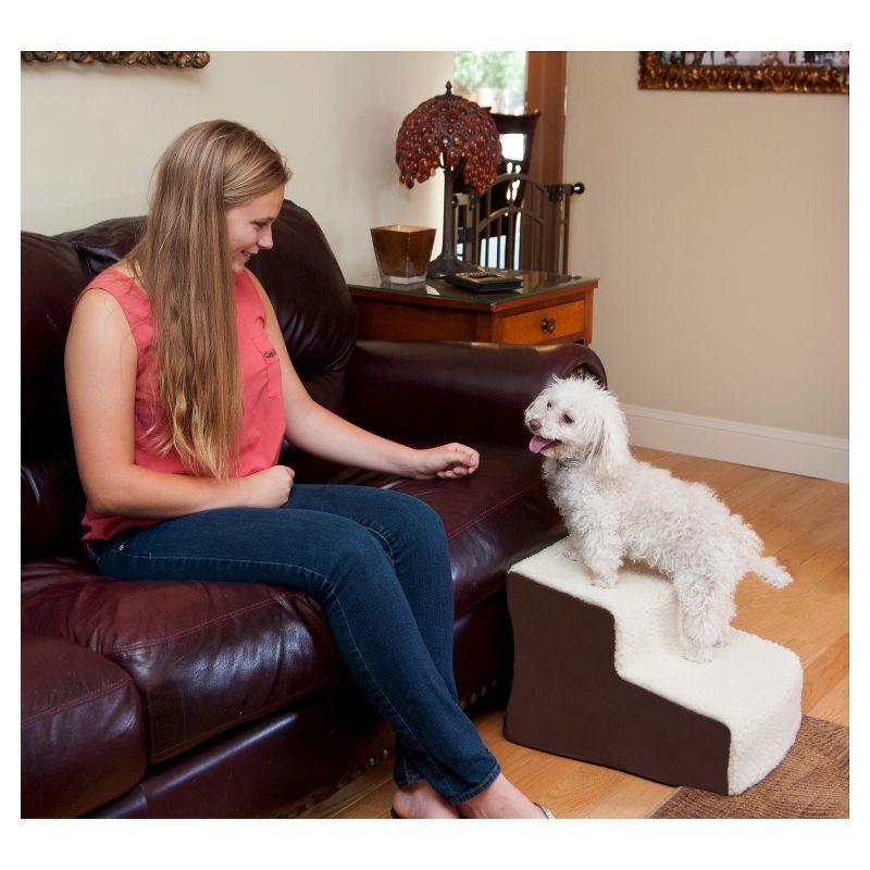 Pet Gear Easy Step II Deluxe Soft Step - Chocolate