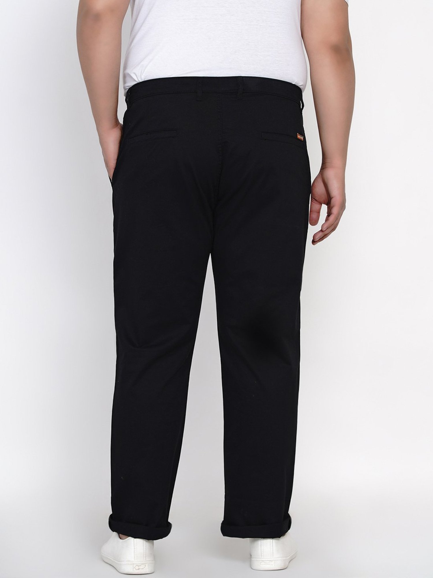 John Pride Black Comfort Fit Chinos