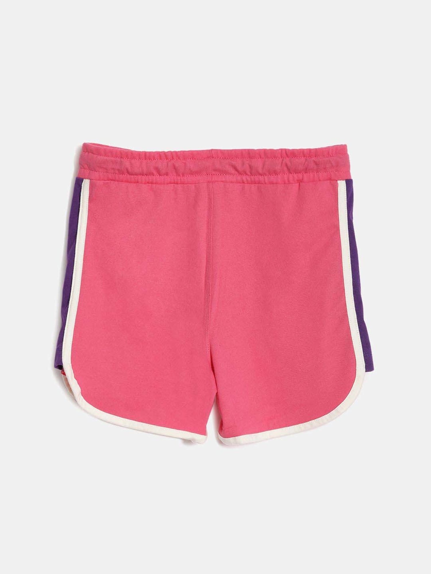 Dixcy Slimz Kids Hot Pink & White Cotton Striped Shorts
