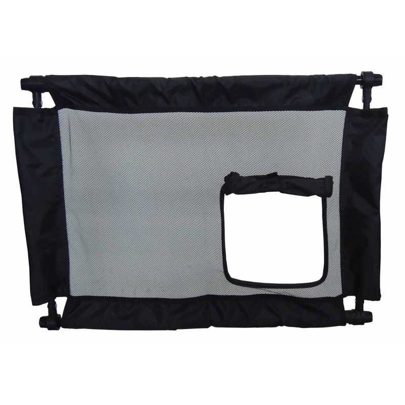 Pet Life Porta-Gate Travel Collapsible and Adjustable Folding Dog Gate - One Size - Black
