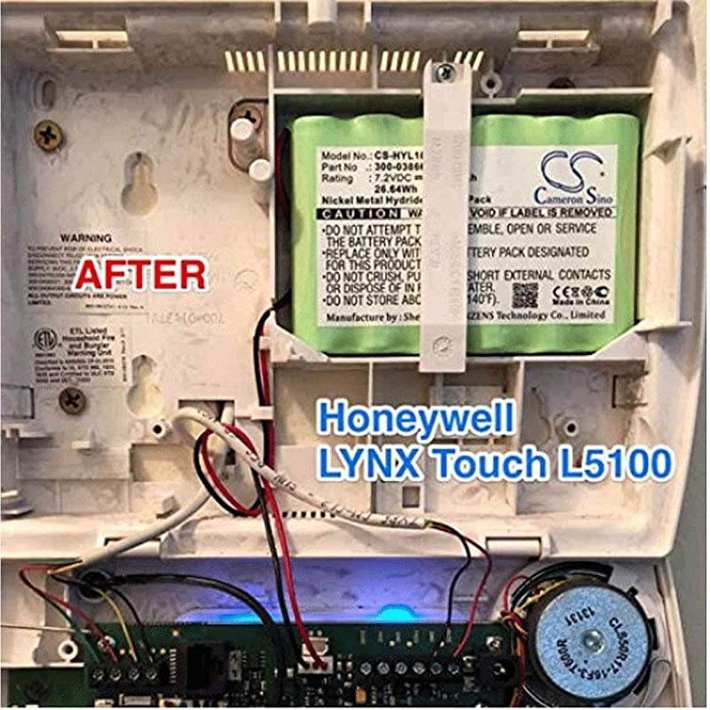 30003865 72V Battery for Honey Well L3000 Lynx Touch L5100 Lynx Touch L5200 LYNXRCHKITHC Wireless Alarm Control Panels 2100mAh