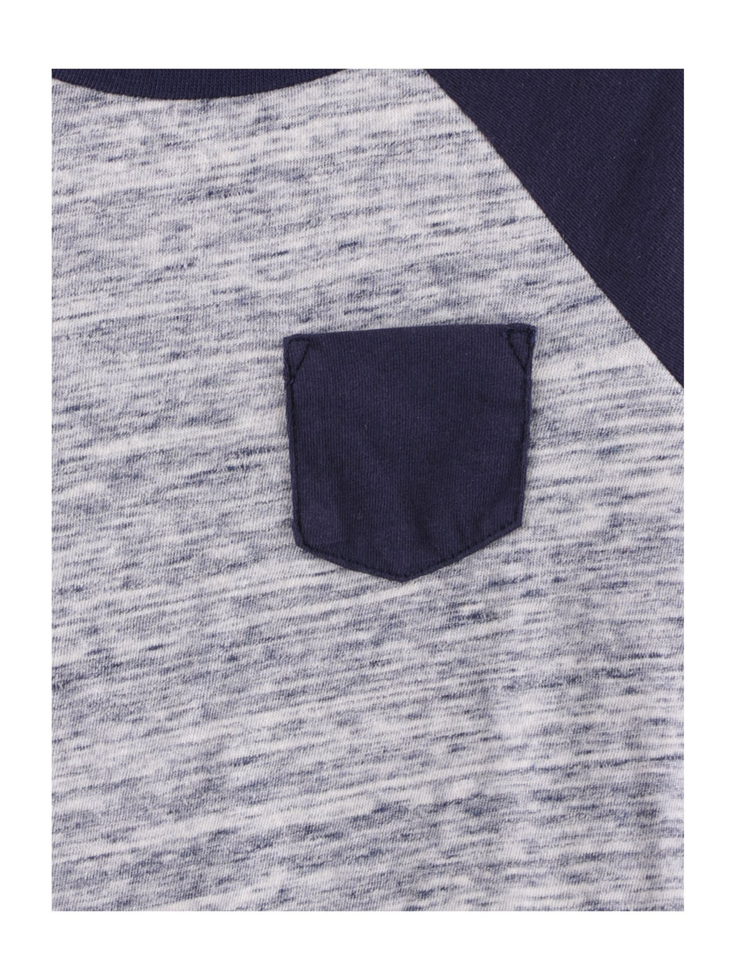 Beebay Kids Navy & Grey Solid T-Shirt