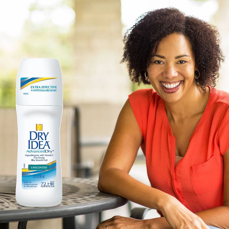 Dry Idea Roll-On Unscented Antiperspirant & Deodorant - 3.25oz/2pk