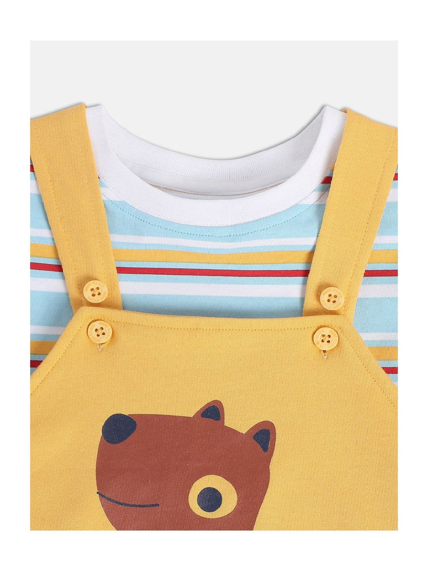 VASTRAMAY Girls Green Printed Clothing Sets