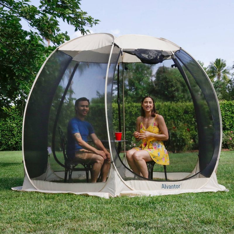 10' x 10' Pop Up Portable Gazebo Screen Tent - Alvantor