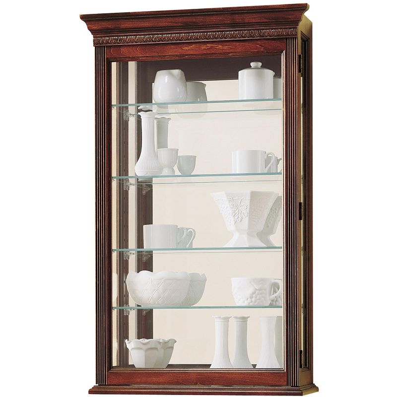 Howard Miller 685104 Edmonton Wall Curio Windsor Cherry