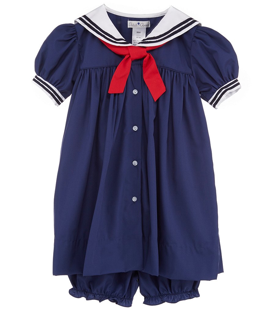 Habitual Baby Girls 12-24 Months Puff Short-Sleeve Asymmetrical Ruffled Denim Dress