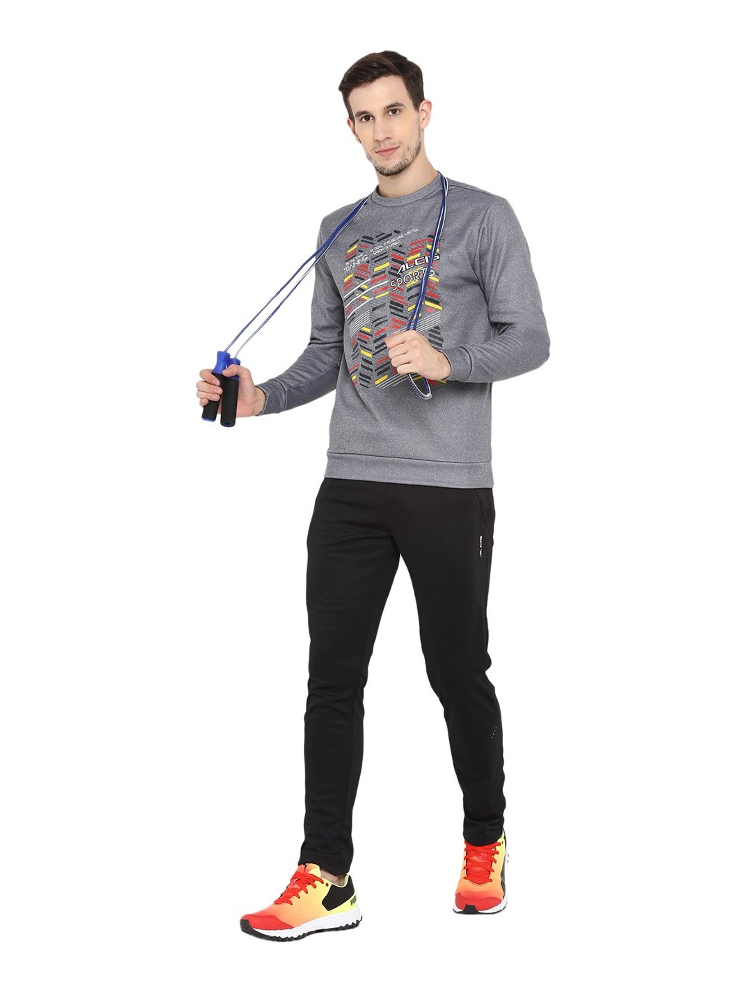 ALCIS Grey Round Neck Sweatshirt