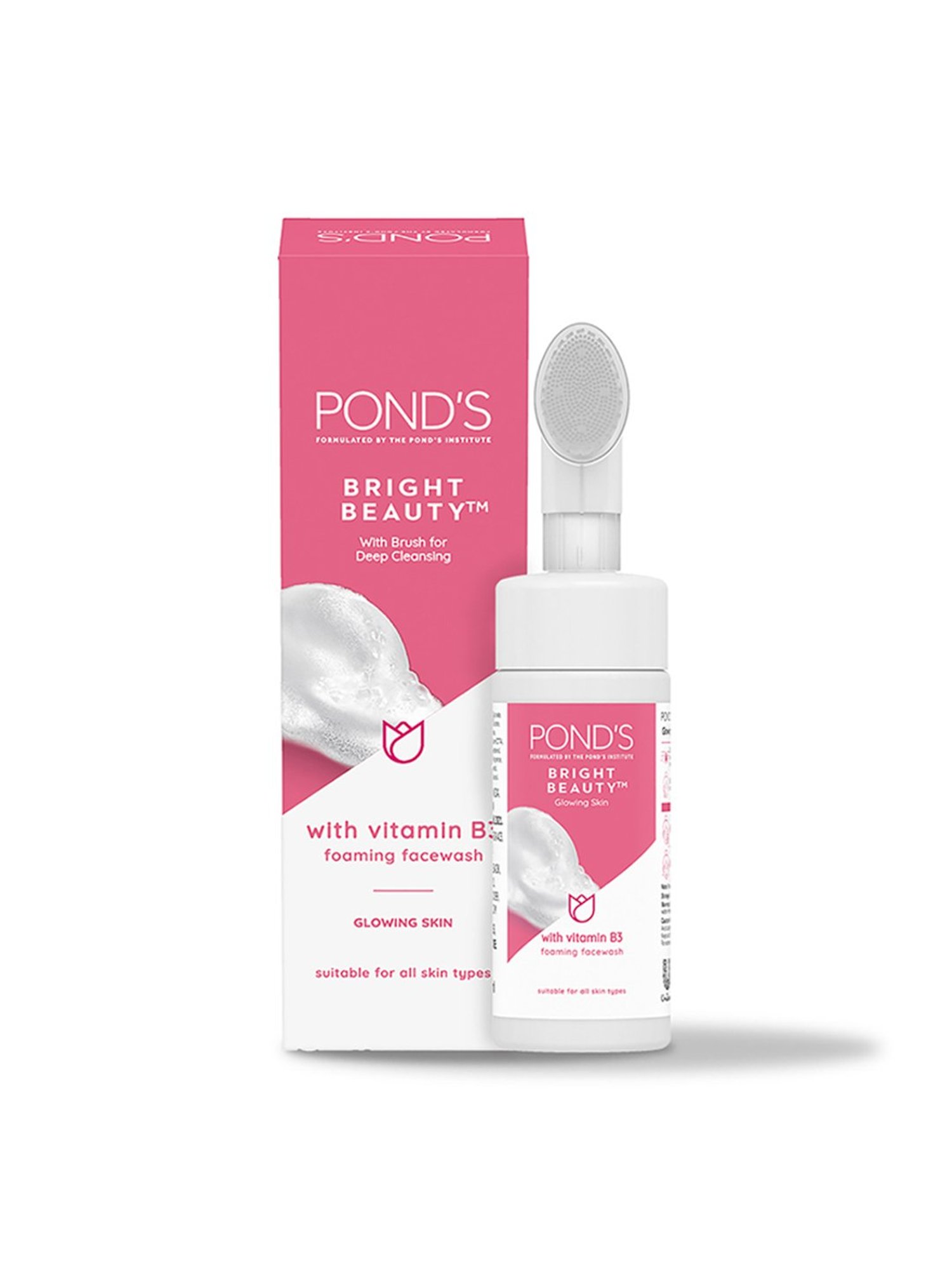POND'S Bright Beauty Foaming Brush Face Wash - 150 ml