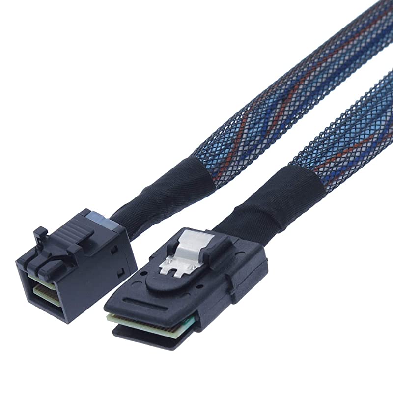 Internal Mini SAS 4i SFF8087 to Mini SAS High Density HD SFF8643 Cable for Internal Hosts and Devices33FT