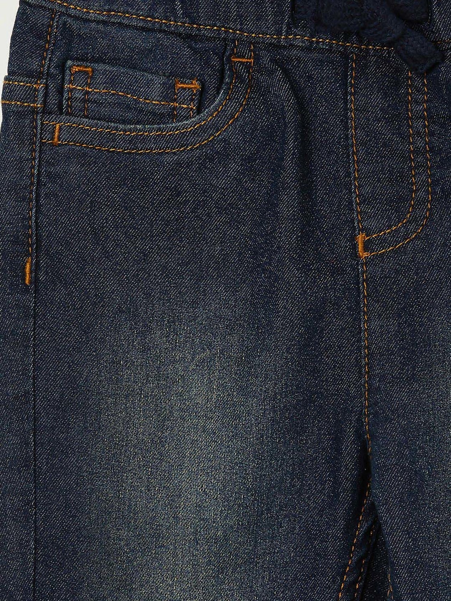 Juniors by Lifestyle Kids Blue Cotton SOLID Jeans