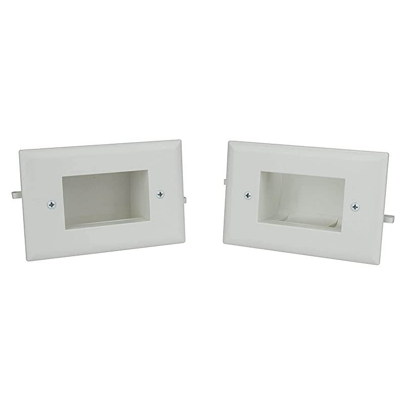 Electronics 50-3338-WH-KIT Easy Mount Cable Organizer Kit - White