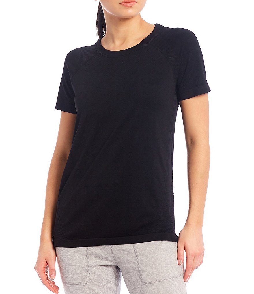 Kinesis Short Sleeve Jewel Neck Seamless Tee