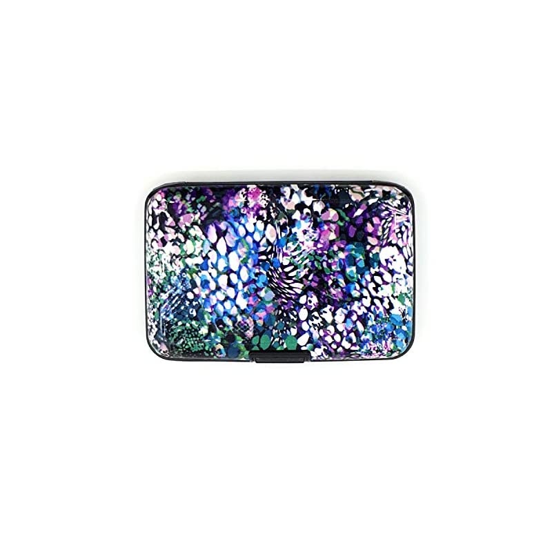 Cards Holder Name Card Organizer Metal ID Case Mini Beatiful painting RFID Aluminum Travel Wallet for Men Women