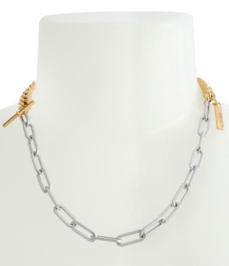 AllSaints Asymmetrical Collar Necklace