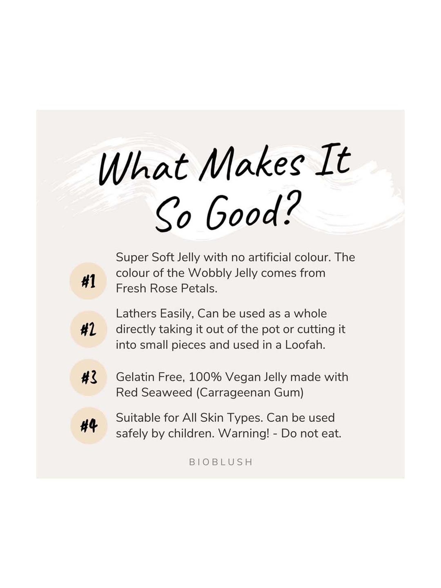 BioBlush Rosy Jiggles Rose Shower Jelly - 200 gm