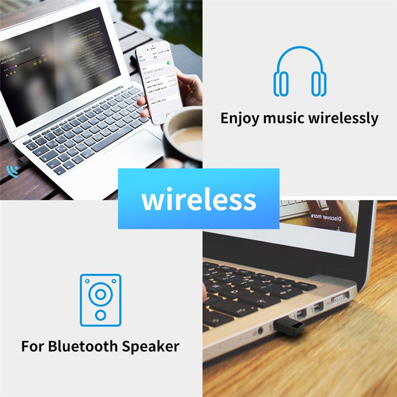 Wireless USB Bluetooth Adapter 4.0 Bluetooth Dongle Music Sound Receiver Adaptador Bluetooth Transmitter For Computer PC Laptop