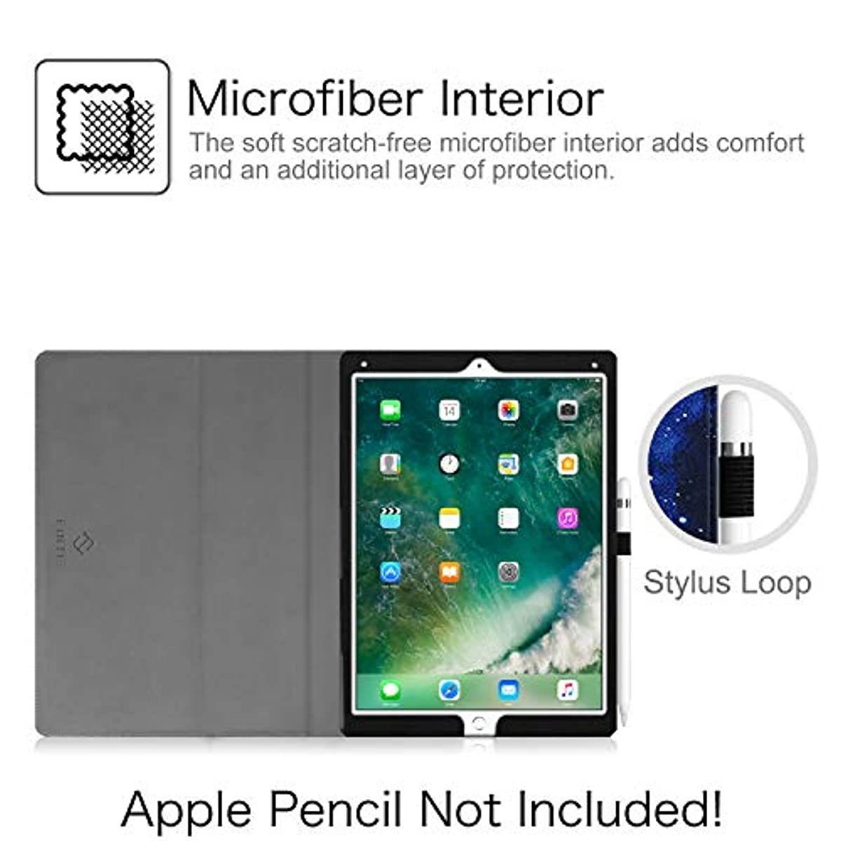Fintie Folio Case for iPad Pro 12.9 (2nd Gen) 2017 / iPad Pro 12.9 (1st Gen) 2015 - [Corner Protection] Premium PU Leather Smart Stand Protective Cover with Auto Sleep/Wake (Starry Sky)