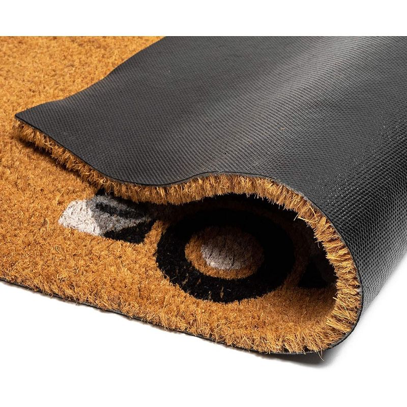 Juvale Happy Fall Y'all Coir Door Mat Welcome Doormat Indoor Outdoor Nonslip Front Rugs 30 x 17